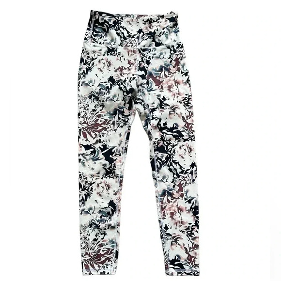 BALANCE COLLECTION Floral Contender Lux Ankle Compression Leggings, Size M - Picture 3 of 14